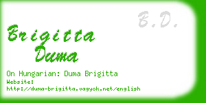 brigitta duma business card